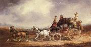 Charles Cooper The Edinburgh-London Royal Mail on the Road Spain oil painting artist